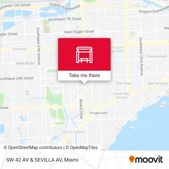 Mapa de SW 42 AV & SEVILLA AV
