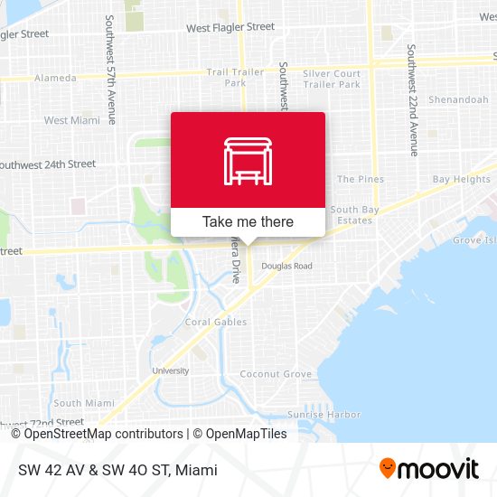Mapa de SW 42 AV & SW 4O ST