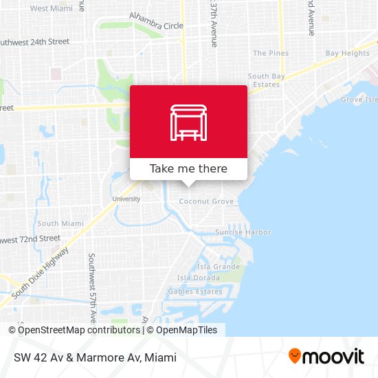 SW 42 Av & Marmore Av map