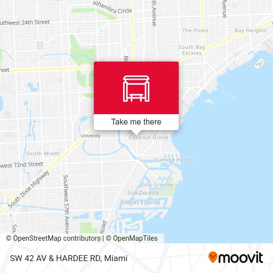 Mapa de SW 42 AV & HARDEE RD