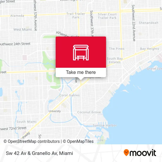 Sw 42 Av & Granello Av map