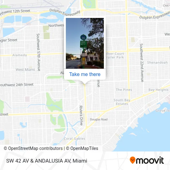 Mapa de SW 42 AV & ANDALUSIA AV