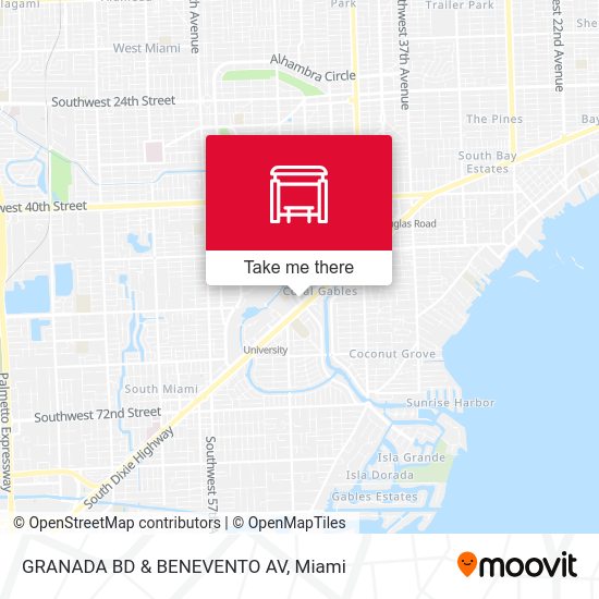 Mapa de GRANADA BD & BENEVENTO AV