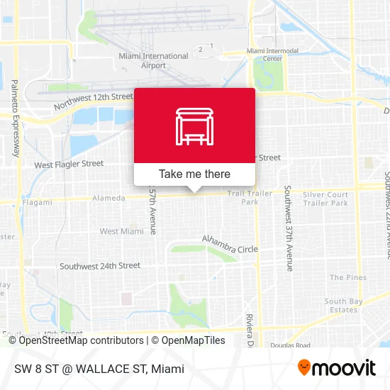 Mapa de SW 8 ST @ WALLACE ST
