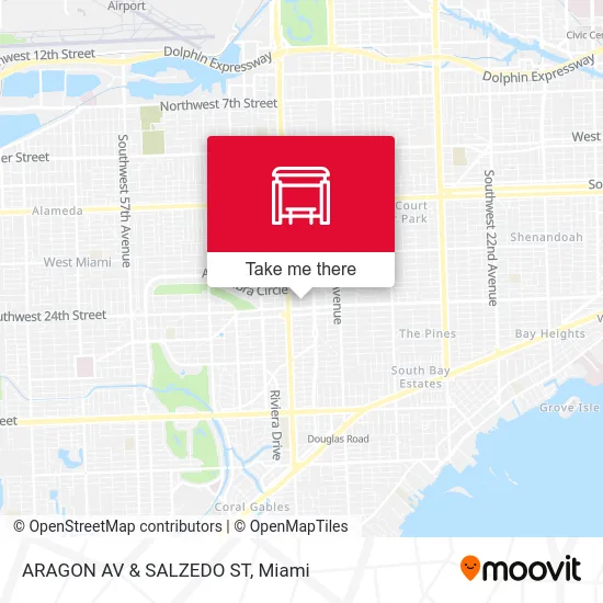 Mapa de ARAGON AV & SALZEDO ST