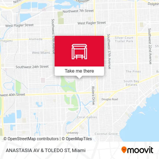 ANASTASIA AV & TOLEDO ST map