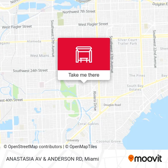 ANASTASIA AV & ANDERSON RD map