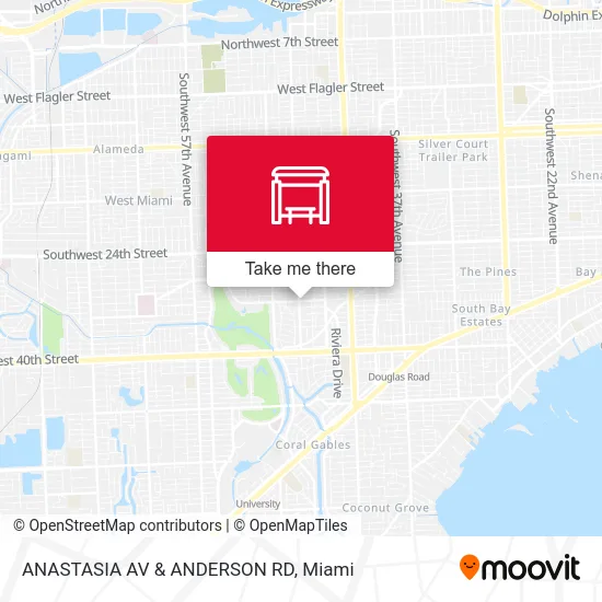 ANASTASIA AV & ANDERSON RD map