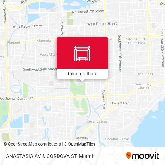 ANASTASIA AV & CORDOVA ST map