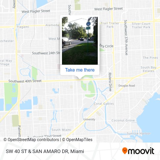 SW 40 ST & SAN AMARO DR map