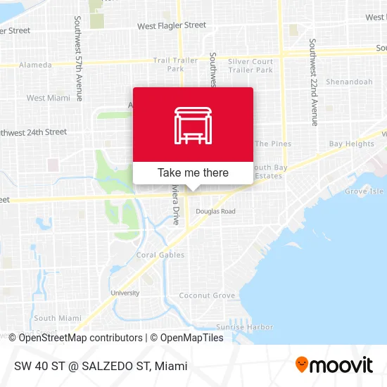 Mapa de SW 40 ST @ SALZEDO ST