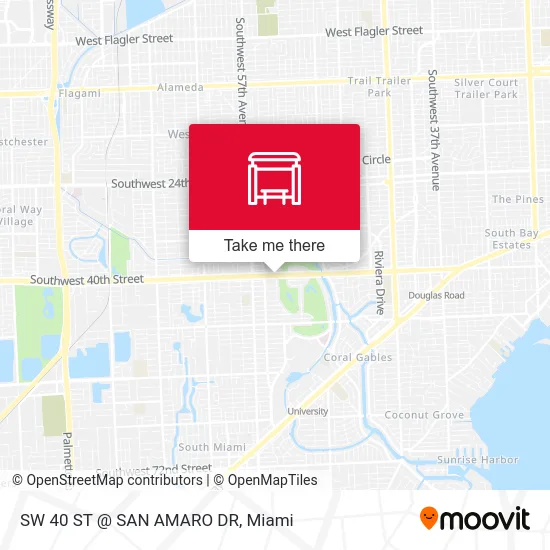 SW 40 ST @ SAN AMARO DR map