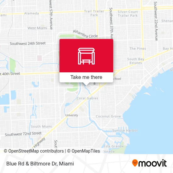 Blue Rd & Biltmore Dr map