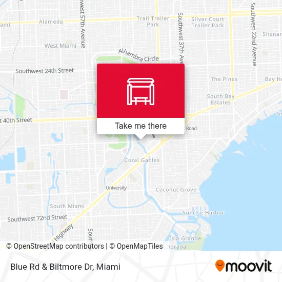 Blue Rd & Biltmore Dr map