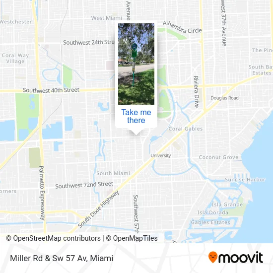 Miller Rd & Sw 57 Av map