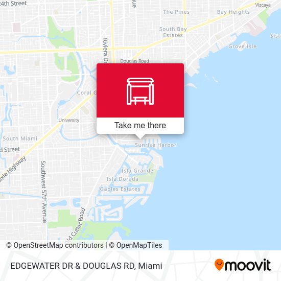 Mapa de EDGEWATER DR & DOUGLAS RD