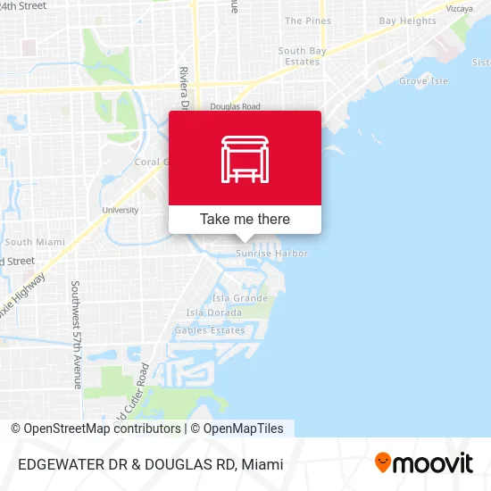 Mapa de EDGEWATER DR & DOUGLAS RD