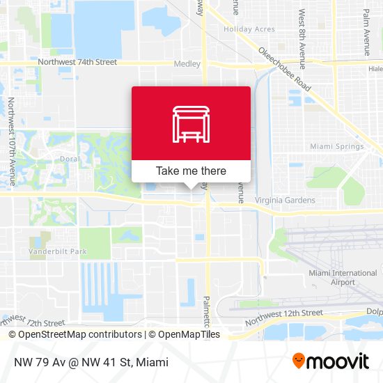 Mapa de NW 79 Av @ NW 41 St