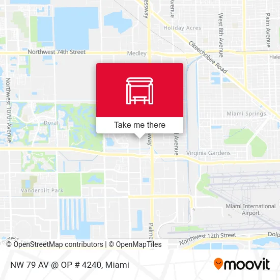 NW 79 AV @ OP # 4240 map