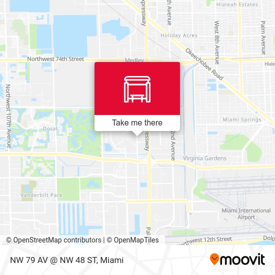NW 79 AV @ NW 48 ST map