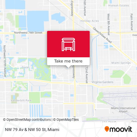 NW 79 Av & NW 50 St map