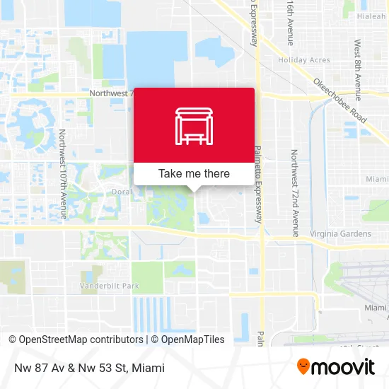 Nw 87 Av & Nw 53 St map