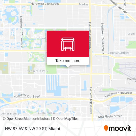 NW 87 Av & NW 29 St map