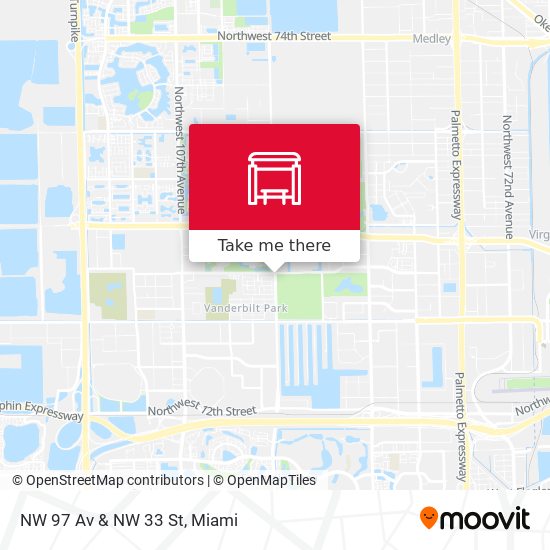 Mapa de NW 97 Av & NW 33 St