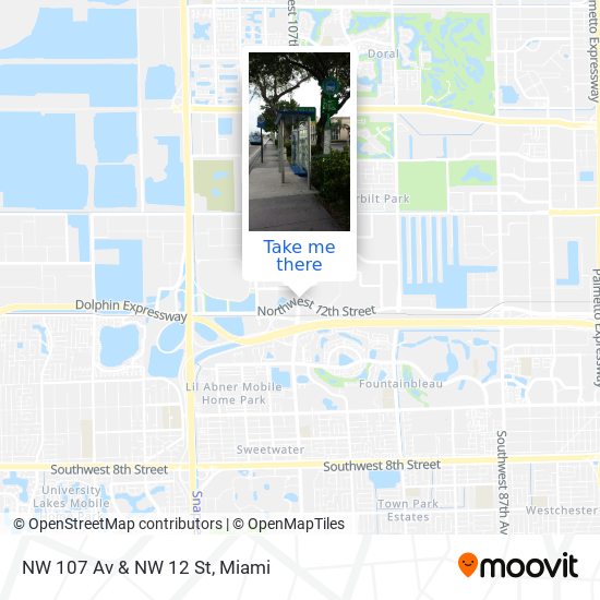 Mapa de NW 107 Av & NW 12 St