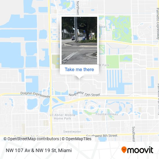 Mapa de NW 107 Av & NW 19 St