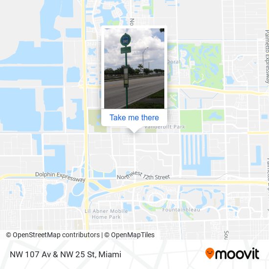 Mapa de NW 107 Av & NW 25 St