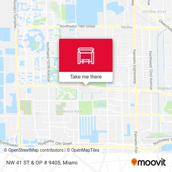 NW 41 ST & OP # 9405 map