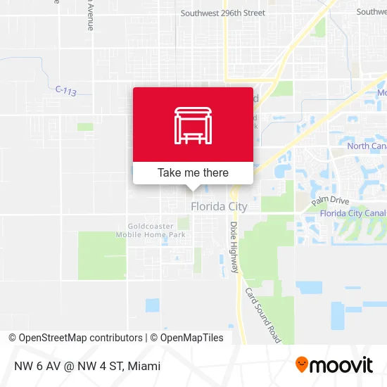NW 6 AV @ NW 4 ST map