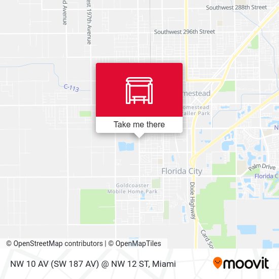 Mapa de NW 10 Av (Sw 187 Av) @ NW 12 St