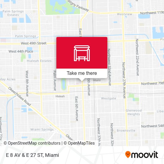 Mapa de E 8 AV & E 27 ST