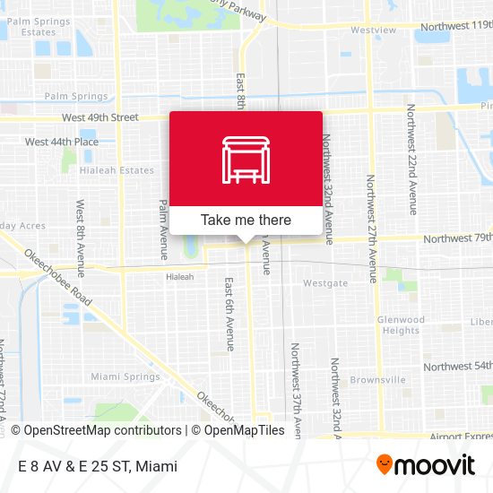 Mapa de E 8 AV & E 25 ST