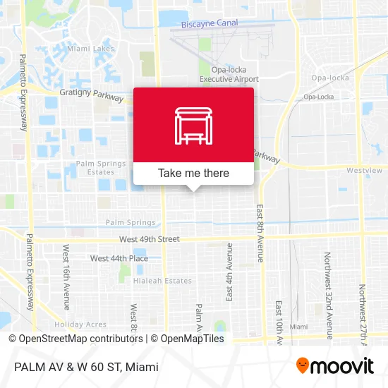 Mapa de PALM AV & W 60 ST