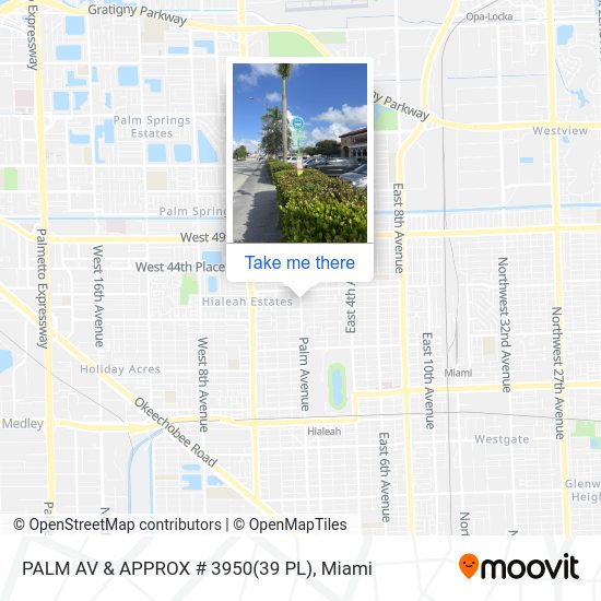 Palm Av & Approx # 3950(39 Pl) map