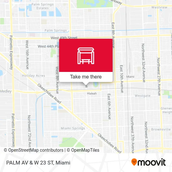 Mapa de PALM AV & W 23 ST