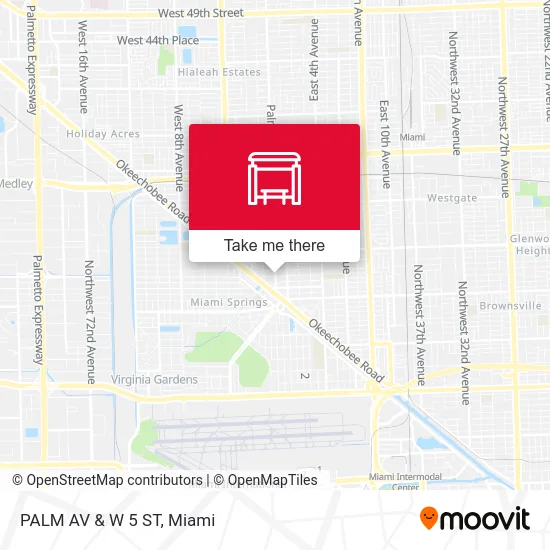 Mapa de PALM AV & W 5 ST