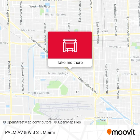 Mapa de PALM AV & W 3 ST