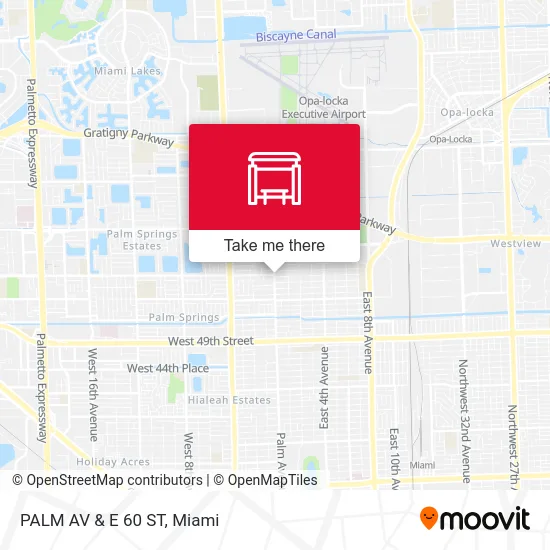 Mapa de PALM AV & E 60 ST