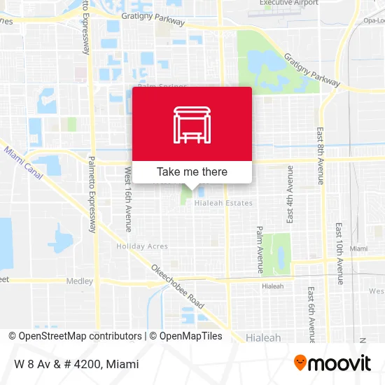 W 8 Av & # 4200 map