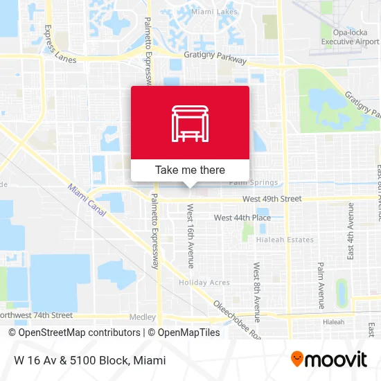 W 16 Av & 5100 Block map