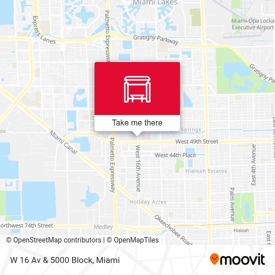 W 16 Av & 5000 Block map