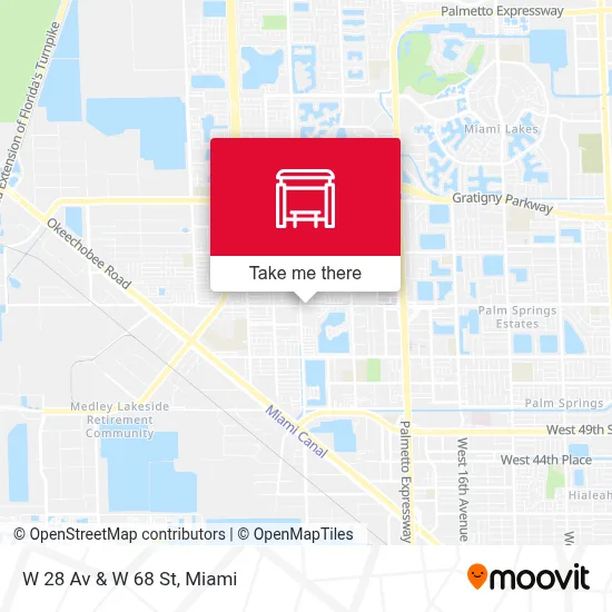 W 28 Av & W 68 St map