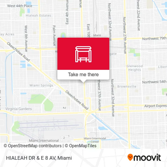 Mapa de HIALEAH DR & E 8 AV