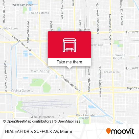 HIALEAH DR & SUFFOLK AV map