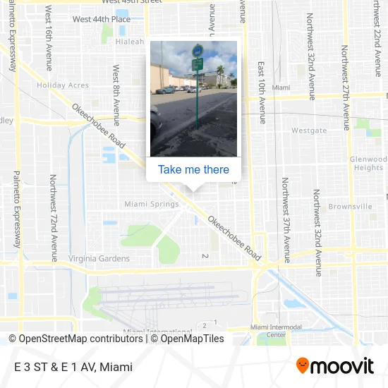 Mapa de E 3 ST & E 1 AV