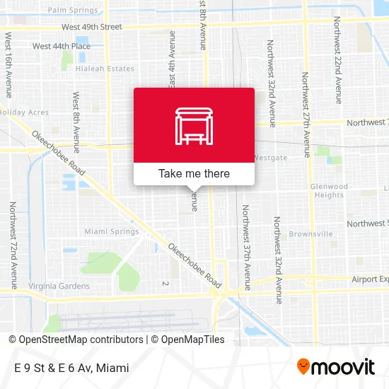 E 9 St & E 6 Av map